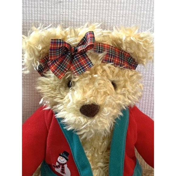 HALLMARK 11” SITTING  MERRILY HOLIDAY BEAR NWT - Picture 2 of 10